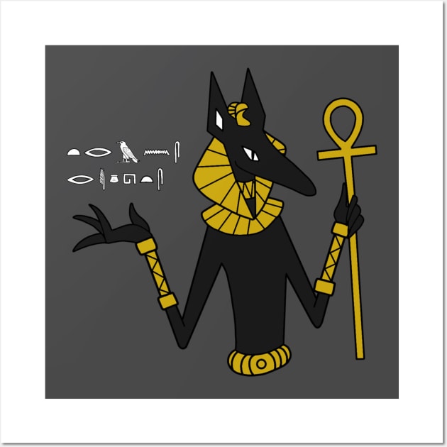 Anubis Wall Art by the-bone-weaver 